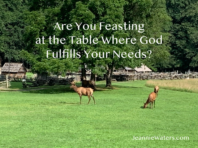 Are You Feasting at the Table Where God Fulfills Your Needs?